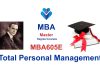 03 MBA605E Total Personal Management