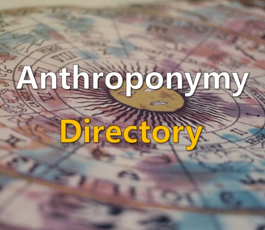 Anthroponymy Directory